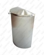 GESSERIT FF T Inox 15 liter kosz na śmieci naścienny stal nierdzewna 15L Szczotkowana