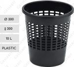 Kosz na śmieci 10 l plastyk czarny