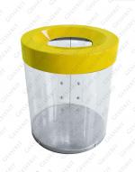TORDA Transparent 250x300 10 liter kosz na śmieci trasparent Plastyk, przezroczysty, poliwęglan unikalny kolor RAL 10L 01-791