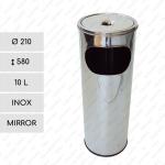 EMO 15 liter koszopopielnica stal nierdzewna 10L Lustrzany 01-010