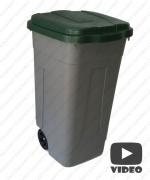 Recycling grey-green 100 liter pojemnik na odpady do segregacji Plastyk Szary, Zielony 100L 01-1103g