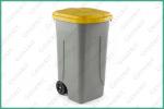 Recycling grey-yellow 100 liter pojemnik na odpady do segregacji Plastyk Szary, Żółty 100L 01-1103y Recycling grey-yellow 100 liter pojemnik na odpady do segregacji Plastyk Szary, Żółty 100L 01-1103y