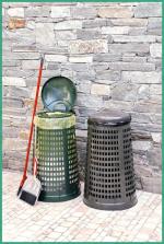 Waste bag holder grey-red 110 liter pojemnik na odpady do segregacji Plastyk Szary, Czerwony 110L 01-1100r