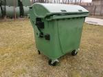 Kosz na śmieci 1100 l stal ocynkowane ogniowo