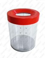 TORDA Transparent 250x500 20 liter kosz na śmieci trasparent Plastyk, przezroczysty, poliwęglan unikalny kolor RAL 20L 01-790