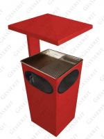 GESSERIT D 250 RAL, Roof 25 liter koszopopielnica stalowy 25L unikalny kolor RAL 01-764 GESSERIT D 250 RAL, Roof 25 liter koszopopielnica stalowy 25L unikalny kolor RAL 01-764