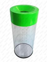 TORDA Transparent 310x600 40 liter kosz na śmieci trasparent Plastyk, przezroczysty, poliwęglan unikalny kolor RAL 40L 01-788