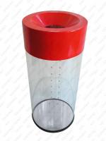 TORDA Transparent 310x600 40 liter kosz na śmieci trasparent Plastyk, przezroczysty, poliwęglan unikalny kolor RAL 40L 01-788