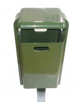 GESSERIT MO Ashtray 40 liter kosz na śmieci uliczny Stal unikalny kolor RAL 40L 01-108