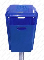 GESSERIT MO Ashtray 40 liter kosz na śmieci uliczny Stal unikalny kolor RAL 40L 01-108