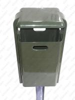 GESSERIT MO 40 liter kosz na śmieci uliczny Stal unikalny kolor RAL 40L 01-108-N
