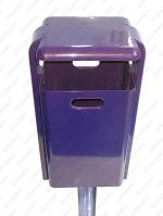 GESSERIT MO 40 liter kosz na śmieci uliczny Stal unikalny kolor RAL 40L 01-108-N