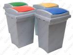 GE BI Recycling grey-blue 50 liter pojemnik na odpady do segregacji Plastyk Szary, Niebieski 50L 01-801