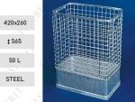 Kosz na śmieci 50 l stal metal