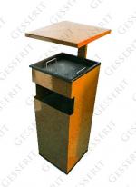 GESSERIT C 300 RAL, Roof 50 liter koszopopielnica stalowy 50L unikalny kolor RAL 01-092