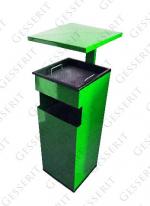 GESSERIT C 300 RAL, Roof 50 liter koszopopielnica stalowy 50L unikalny kolor RAL 01-092