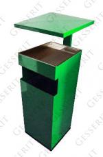 GESSERIT C 300 RAL, Roof 50 liter koszopopielnica stalowy 50L unikalny kolor RAL 01-092
