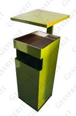GESSERIT C 300 RAL, Roof 50 liter koszopopielnica stalowy 50L unikalny kolor RAL 01-092