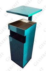 GESSERIT C 300 RAL, Roof 50 liter koszopopielnica stalowy 50L unikalny kolor RAL 01-092