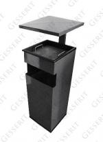 GESSERIT C 300 RAL, Roof 50 liter koszopopielnica stalowy 50L unikalny kolor RAL 01-092