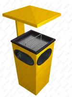 GESSERIT D 300 RAL, Roof 50 liter koszopopielnica stalowy 50L unikalny kolor RAL 01-763