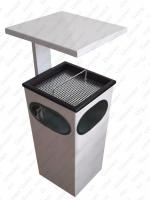 GESSERIT D 300 RAL, Roof 50 liter koszopopielnica stalowy 50L unikalny kolor RAL 01-763