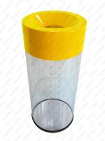 TORDA Transparent 310x800 60 liter kosz na śmieci trasparent Plastyk, przezroczysty, poliwęglan unikalny kolor RAL 60L 01-787