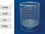 Kosz na śmieci 60 l stal