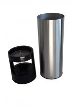 GESSERIT TT 310 Inox 60 liter koszopopielnica stal nierdzewna 60L Szczotkowana, Czarny 01-825