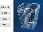 Kosz na śmieci 90 l stal metal