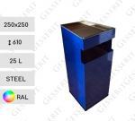 GESSERIT C 250 RAL 25 liter popielniczką stalowy 25L unikalny kolor 01-078