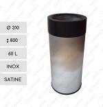 GESSERIT CINEMA 310 Inox 60 liter kubły na śmieci stal nierdzewna 60L Szczotkowana 01-805
