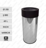 GESSERIT CINEMA 310 Inox Mirror 60 liter stal nierdzewna kosz na śmieci 60L Lustrzany 01-806