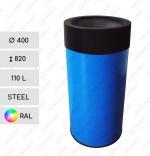 GESSERIT CINEMA 400 RAL 100-110 liter kubły na odpady stalowy 110L unikalny kolor 01-810