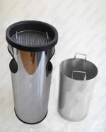GESSERIT E 310 Inox Mirror 40 liter kosz na śmieci z popielnicą ze stali nierdzewnej 40L Lustrzany 01-360