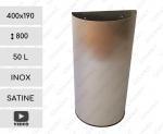 GESSERIT FF Inox 50 liter kosz na odpady ścienny ze stali nierdzewnej 50L Szczotkowana 01-1161