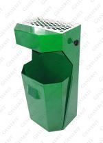 GESSERIT H Blue 50 liter Kosz z popielnica stalowy 50L Niebieski 01-333 GESSERIT H Blue 50 liter Kosz z popielnica stalowy 50L Niebieski 01-333