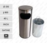 GESSERIT J 310 Inox 40 liter kosz na śmieci ze stali nierdzewnej 40L Szczotkowana 01-434i
