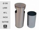 GESSERIT K 310 Inox 40 liter stal nierdzewna kosz na śmieci 40L Szczotkowana 01-457i