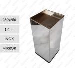 GESSERIT L 250 Inox Mirror popielnica ze stali nierdzewnej  Lustrzany 01-768