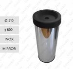 GESSERIT M 310 Inox Mirror popielnica ze stali nierdzewnej  Lustrzany 01-746