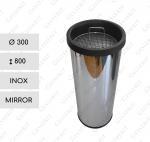 GESSERIT N 310 Inox Mirror popielnica stal nierdzewna  Lustrzany 01-749