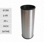 GESSERIT O 250 Inox 25 liter kosz na odpady ze stali nierdzewnej 25L Szczotkowana 01-772