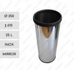 GESSERIT O 250 Inox Mirror 25 liter kosz na odpady stal nierdzewna 25L Lustrzany 01-771