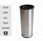 GESSERIT O 310 Inox 60 liter stal nierdzewna kubły na śmieci 60L Szczotkowana 01-775