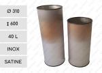 GESSERIT O 310x600 Inox 40 liter stal nierdzewna kosz na śmieci 40L Szczotkowana 01-1164