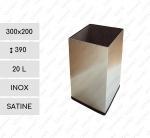 GESSERIT S 300x200x390 Inox 20 liter stal nierdzewna kosz na śmieci 20L Szczotkowana 01-812