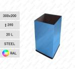 GESSERIT S 300x200x390 RAL 20 liter stalowy kosz na śmieci 20L unikalny kolor 01-819