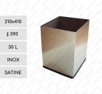 GESSERIT S 410x210x390 Inox 30 liter kubły na śmieci stal nierdzewna 30L Szczotkowana 01-816