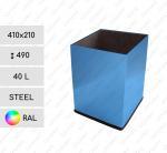 GESSERIT S 410x210x490 RAL 40 liter stalowy kubły na odpady 40L unikalny kolor 01-824